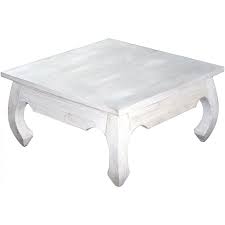Nouvomeuble table basse blanche et bois scandinave canberra 2. Table Basse Carree En Bois Blanc Kabaena 3 Suisses