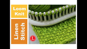 Linen stitch on a knitting loom, picture, text and video tutorial. Loom Knitting Stitches The Linen Stitch Pattern Youtube
