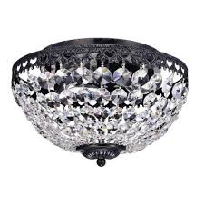 Since they are frequently mounted in the center of the room, shades of light has put together a collection of ceiling lights that have earned the right to be centerpieces in your home. Crystal Flush Mount Lights Lighting The Home Depot