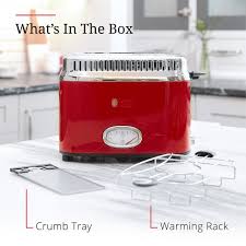 Russell Hobbs 2slice Retro Style Toaster Red And Stainless Steel Tr9150rdr Click Image For More Details Toaster Stainless Steel Refrigerator Waffles Maker