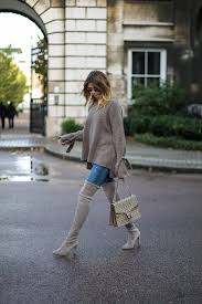 A leather drawstring cinches the top line. I Cannot Express How Much I Love These Boots I Already Have The Black And Now I Ve Got My Hands On The Stuart Weitzman Highland Fashion High Knee Boots Outfit