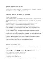 This short story video is for our 'bulan bahasa' competition and we will be competing with other classes. Tanjong Rhu Moral Values And Example