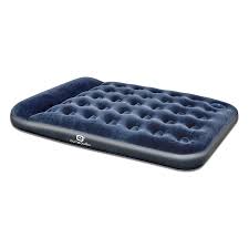 Outbound Double Air Mattress With Built In Foot Pump And Pillow Woods