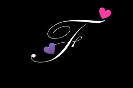Calligraphy element logo valentine hand drawn heart sign for page decoration and design illustration. Letter F Colors Wallpapers Wallpaper Cave