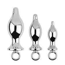 Amazon.com: Metal Anal Plug and Pull Ring Fetish Anal BDSM Bondage Adult  Game Sex Toy for Female Pornography Accessories(Silver S) : Health &  Household