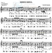 Hymne Siswa Not Angka Not Balok Lirik Chord Filenya