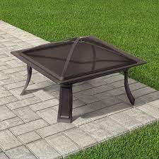 Best choice products 52in wicker propane fire pit table 50,000 btu w/ glass wind guard, tank holder, cover. Square Folding Steel Fire Bowl 26 Threshold Steel Fire Pit Fire Bowls Fire Pit