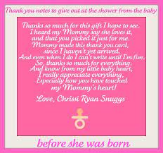 Pin By Katie Peeler On Crafty Things That I Have Made Baby Shower Thank You Cards Baby Shower Poems Baby Shower