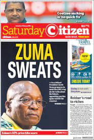 From 45 to 46 in '21. Newspaper The Citizen South Africa Newspapers In South Africa Saturday S Edition February 3 Of 2018 Kiosko Net