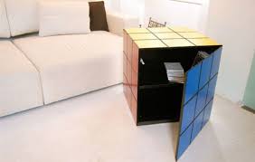 An interesting table made from different materials. Rubik S Cube Big Brother The Rubik Cube Locker