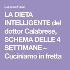 La Dieta Intelligente Del Dottor Calabrese Schema Delle 4 Settimane Cuciniamo In Fretta Dieta Consigli Per La Dieta Dieta Colesterolo