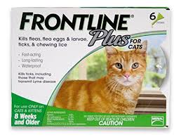 Merial Frontline Plus Flea And Tick Control For Cats And Kittens 6 Doses Frontline Plus For Cats Cat Medicine Cat Fleas