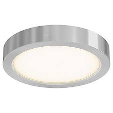 The atlas 12 round led flush mount uses an led board with a light temperature that measures at 3000k. Dals Lighting Round Led Flush Mount Ceiling Light Ylighting Com