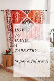 How To Hang A Tapestry 4 Powerful Ways Wall Tapestry Bedroom Wall Hanging Living Room Wall Tapestry Diy