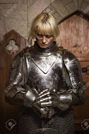 The knight of time is someone who starts out lacking time (be it they need to change, as time does, or they're constantly running out of time) they simply have no control over time and how they deal with it. Joan Of Arc Girl In A Knight S Armor In The Interior Of A Medieval Stock Photo Picture And Royalty Free Image Image 32212510