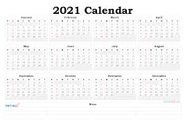 Edit & print march 2021 template easily in word, excel, png & pdf. 2021 Yearly Calendar Template Word 21ytw185