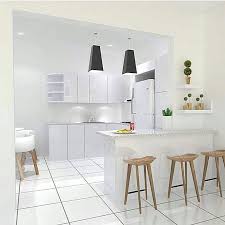 Gambar Contoh Kitchen Set Warna Putih Dapur Kecil Minimalis Dekor