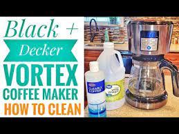 Black Decker 12 Cup Coffee Maker How To Clean With Vinegar Vortex Programmable Cm1331bs Youtube