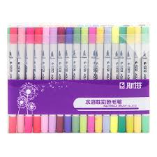 Sta aquarelle coloring brush pen coloring. Dual Tip Brush Pens Art Markers Calligraphy Pen 0 4 Fine Liner Fine Tip Marker Pens Dual Brush Pens For Coloring Books Lettering Bullet Journal Pens Calligraphy Marker Set 36 Colors Buy Online In Honduras At Honduras Desertcart Com Productid 63878984