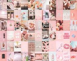 You can also keep some of the original images if you like the aesthetic, and. 80 Pcs Pink Aesthetic Collage Kit Wall Collage Pink Aesthetic Aesthetic Collage