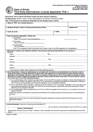 Apply for state insurance illinois. Fillable Form Il 446 0177 State Of Illinois Third Party Administrator License Application Tpa 1 Department Of Financial And Professional Regulation Printable Pdf Download