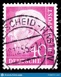 La serie fue polémica y casi no llega a alemania. Profesor Doctor Theodor Heuss 1884 1963 Primer Presidente De Alemania Serie Alrededor De 1954 Fotografia Editorial Imagen De Viejo Postal 160662142