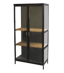 Suchen sie vitrinenschrank bei den großen preisvergleich portalen gleichzeitig! Vitrinenschrank Mit 2 Holzablagen Von Chic Antique Gunstig Bestellen Skandeko