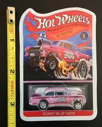 Hot Wheels Custom Magnet 1955 Chevy Bel Air Gasser The Candy Striper No Car Ebay