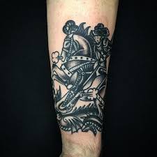 Imagem de são jorge em metal luxo. 50 Tatuagens De Sao Jorge Impressionantes