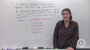 Introduction To Systems Of Equations Concept Algebra Video By Brightstorm