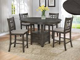 Cm2795gy T 4260 5 Pc Winston Porter Renshaw Hartwell Grey Finish Wood Counter Height Oval Dining Table Set Counter Table Set Pub Table And Chairs Oval Table Dining
