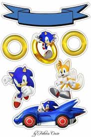 Sonic Free Printable Cake Toppers Sonic Birthday Parties Sonic Party Sonic Birthday