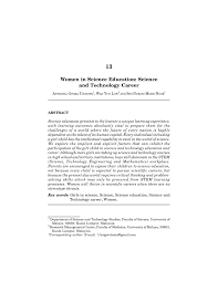 In some cases housing will be completely covered. Pdf Women In Science Education Science And Technology Career