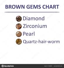 Gems Brown Color Chart Stock Vector Arlatis 139326886