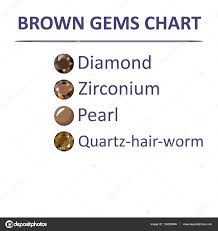 gems brown color chart stock vector arlatis 139326886