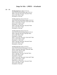 00 Lyrics 100 Songs For Kids Kids Songs Songs 100 Songs