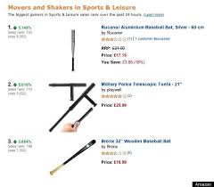 sales of baseball bats billy clubs up 5 000 percent on uk