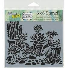 Best collection of cactus stencils and paper cutting templates. Crafter S Workshop Template 6 X 6 Walmart Com Stencil Wall Art Flower Stencil Stencils