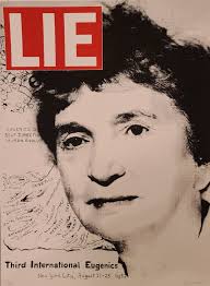 LIE 13 Margaret Sanger Silkscreen Print by Aelhra