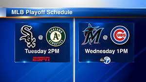 Major league baseball today announced the schedule for the 2021 postseason, which is set to open with the american league wild card game presented by hankook on espn on tuesday, oct. Mlb Playoffs 2020 Schedule Chicago Cubs White Sox Both Make Post Season Abc7 Chicago