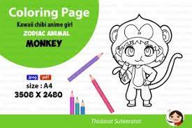Поиск по запросу «anime kawaii». Kawaii Anime Girl Coloring Page No 9 Grafik Von Thidarat Suteeratat Creative Fabrica