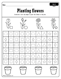 Spring Worksheets For Preschool Age 3 4 Free Printable Pdf Spring Worksheet Preschool Worksheets Shape Worksheets For Preschool