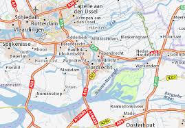 Dordrecht is a really old city that grew wealthy on its position at a river confluence with important commercial, military and private boat building. Michelin Landkarte Dordrecht Stadtplan Dordrecht Viamichelin