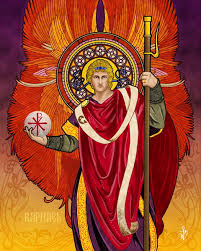 Raphael the archangel gold clear faceted glass bead chaplet. Archangel Raphael The Angel Of Healing