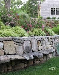 Have A Seat Very Cool For The Retaining Wall In Your Garden Or Yard Stone Walls Garden Backyard Garden Seating