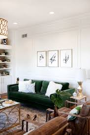 Camel leather sofa decorating ideas. 30 Lush Green Velvet Sofas In Cozy Living Rooms