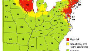 Lyme Disease Map 2021 On New Map, Lyme Disease Risk Areas Include Minn., Wis. | Mpr News