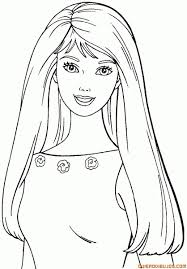 Barbie Con Pelo Liso Para Colorear Jpg 836 1200 Barbie Coloring Pages Barbie Coloring Barbie Drawing