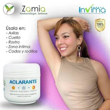 💚Zamia crema aclaradora: Nuestra efectiva crema aclarante es de uso  nocturno. ‼️Como usarla: Debes aplicarla en la noche masajeando la zona  afectada hasta que la crema se absorbe y a la ma&ntilde;ana