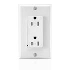 T5280-W 15 Amp, 125 Volt, Tamper Resistant, Decora Duplex Surge Suppressor Receptacle Leviton
